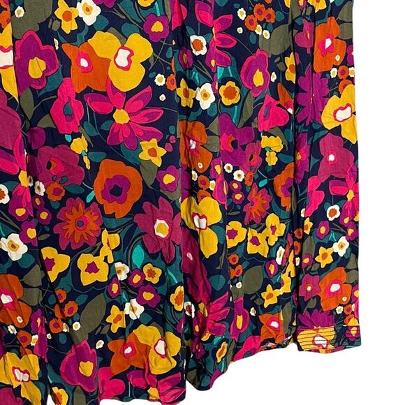 Talbots Petites 70’s Floral Long Sleeve Blouse Size Small - Picture 5 of 8